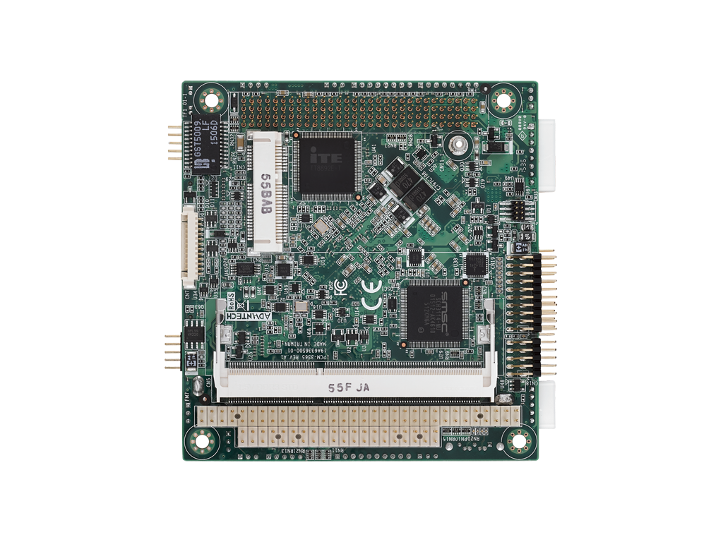 Intel<sup>®</sup>Atom™ E3825 PC/104-Plus SBC with ISA, VGA, HDMI/DVI, LVDS, 6 USB and mSATA - Extreme Temp Version (-40~85C)